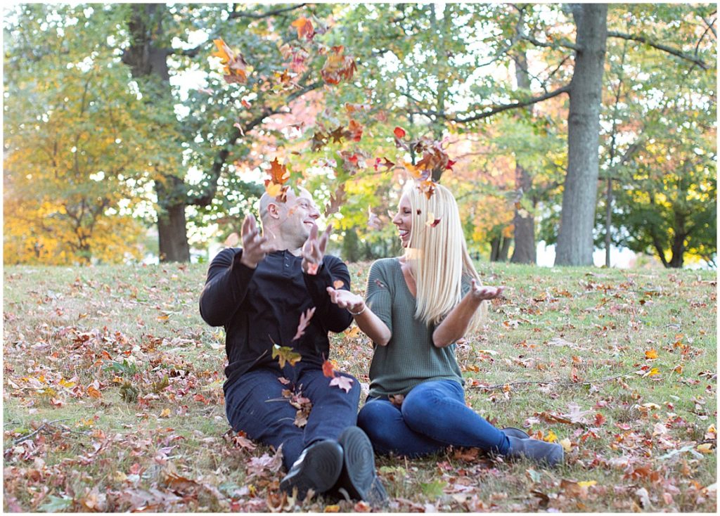 Roger Williams Park fall engagement session