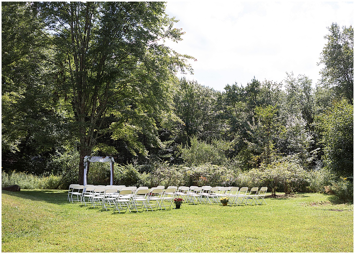 Intimate backyard wedding Mendon