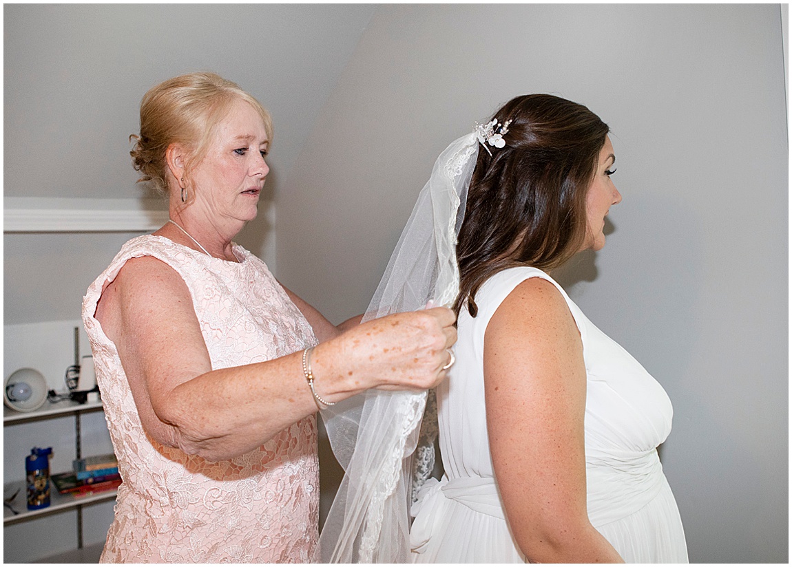 Intimate backyard wedding Mendon