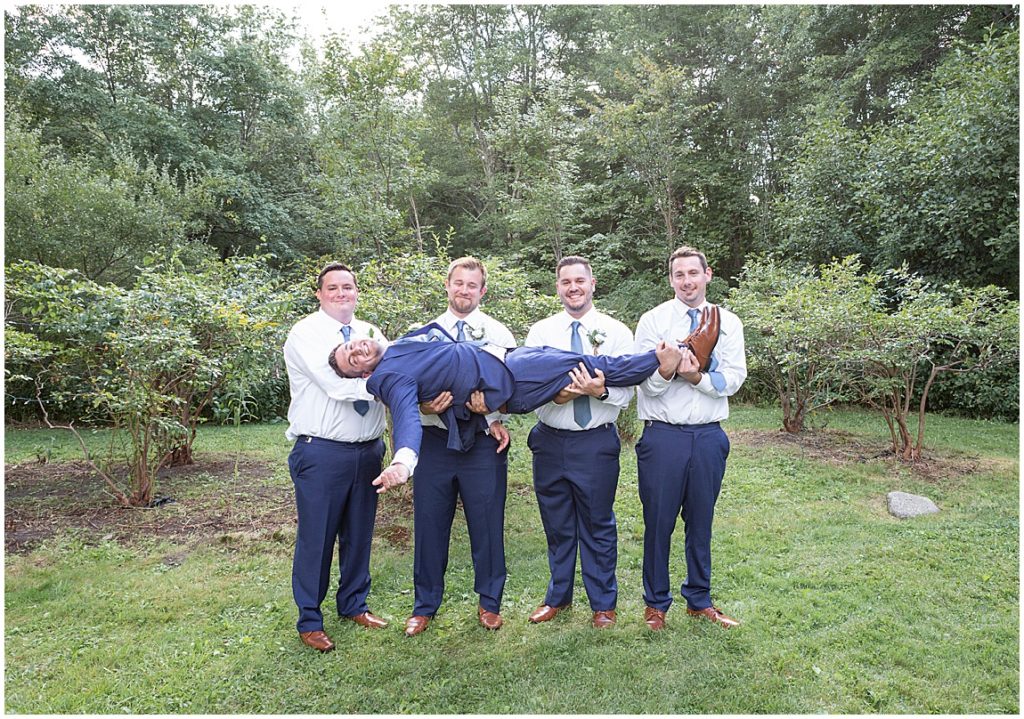 Intimate backyard wedding in Mendon