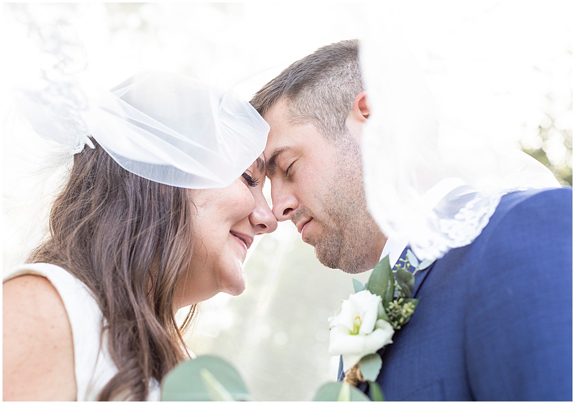 Intimate backyard wedding in Mendon