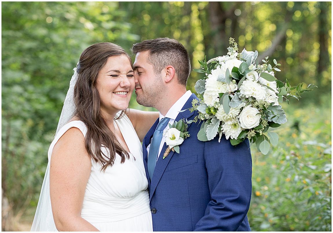 Intimate backyard wedding in Mendon