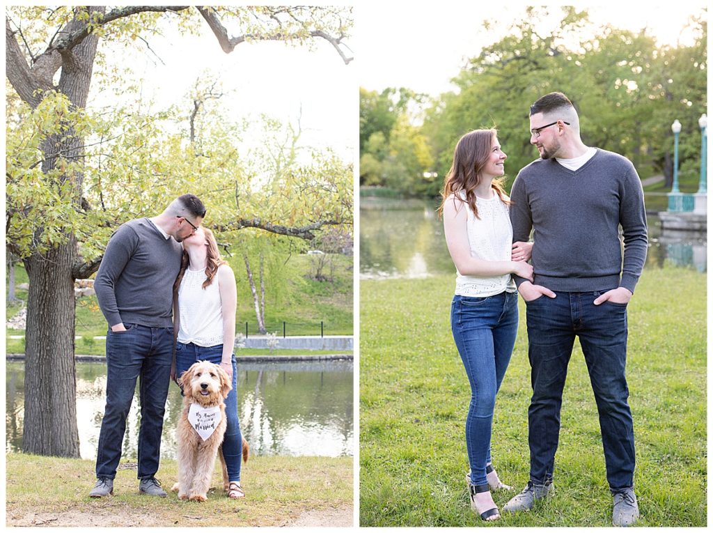 Roger Williams Park spring engagement session in Providence, Rhode Island