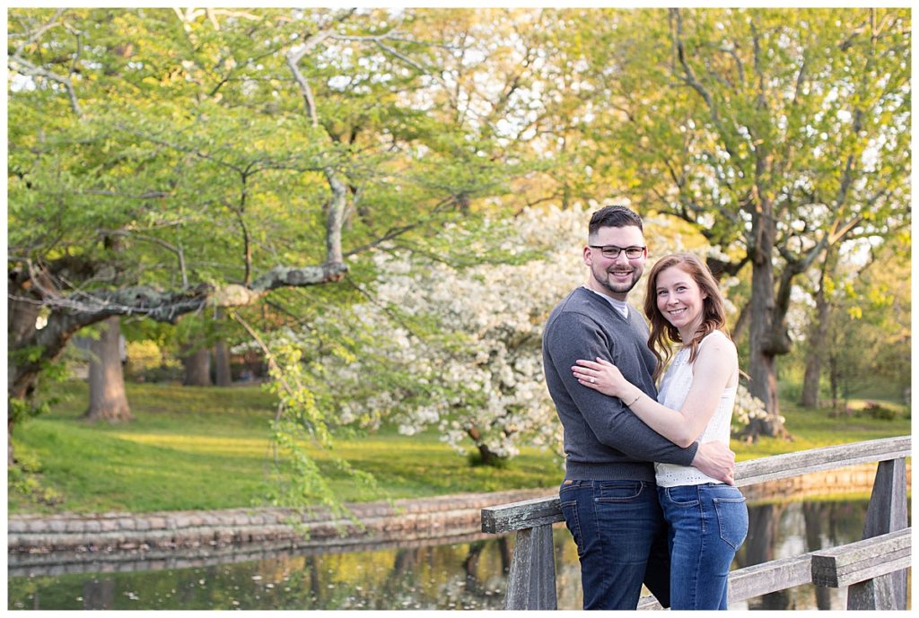 Roger Williams Park spring engagement session in Providence, Rhode Island