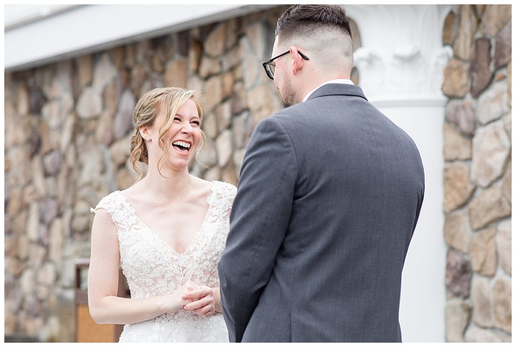 First Look at Grand View Wedding in Mendon, MA