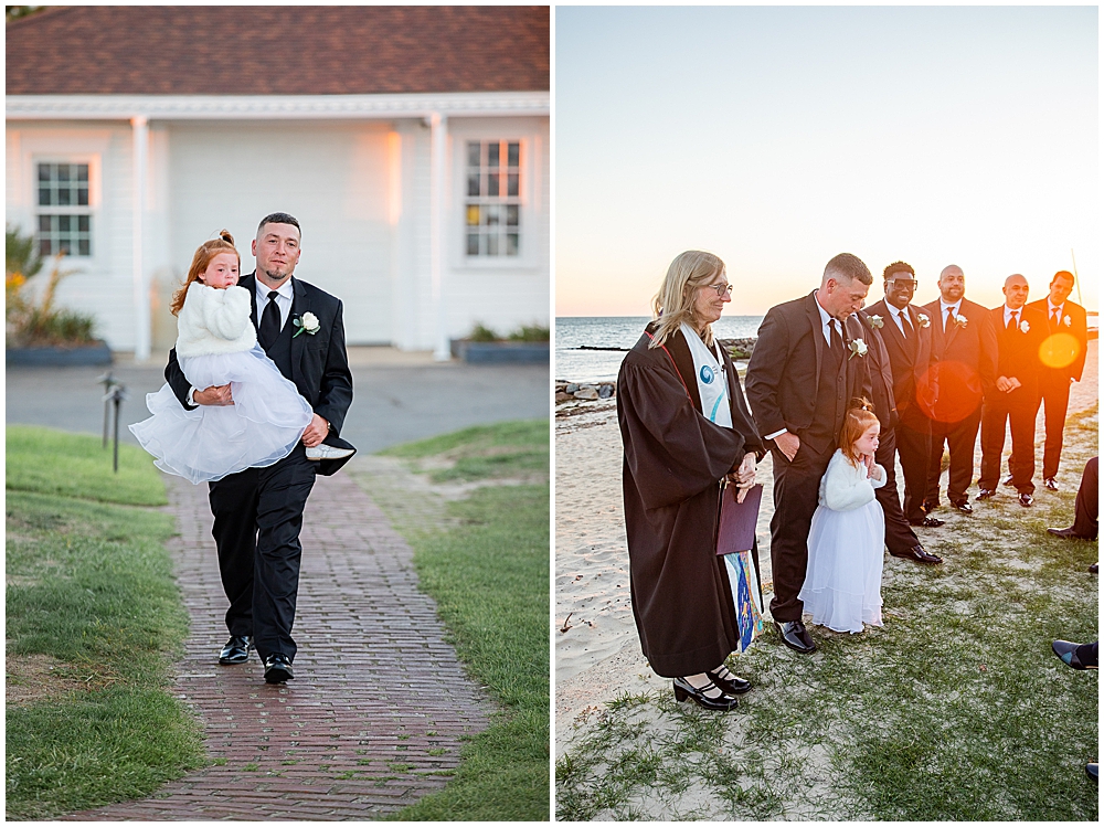 Cape Cod Lighthouse Inn wedding ceremony