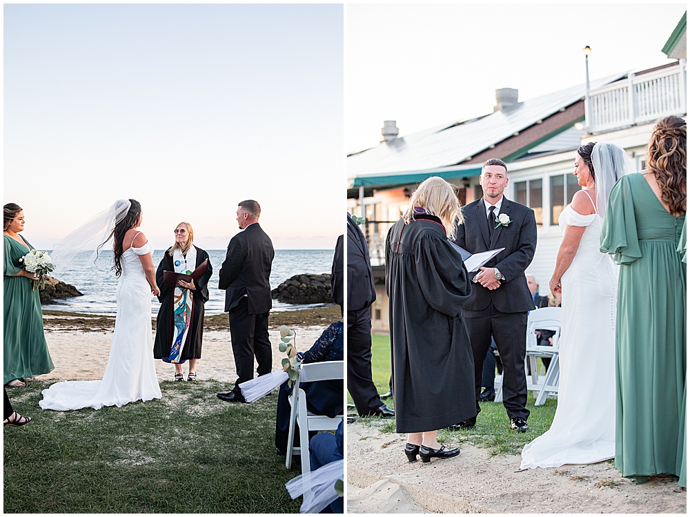 Cape Cod Lighthouse Inn wedding ceremony