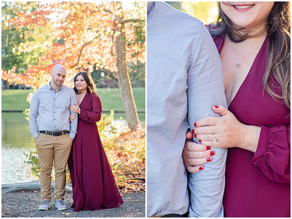 Roger Williams Park fall engagement session