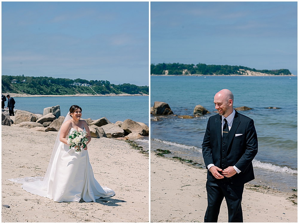 First look on a beach in Plymouth